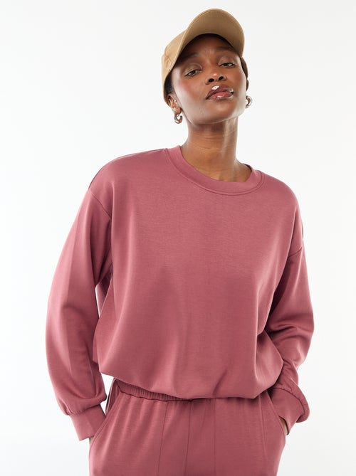 Felpa corta con effetto a palloncino - Kiabi Felpa corta con effetto a palloncino - Kiabi