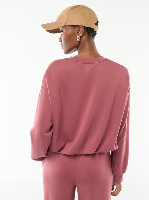 Felpa corta con effetto a palloncino - Kiabi Felpa corta con effetto a palloncino - Kiabi