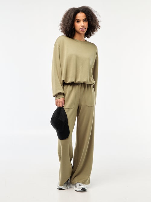 Felpa corta con effetto a palloncino - Kiabi Felpa corta con effetto a palloncino - Kiabi