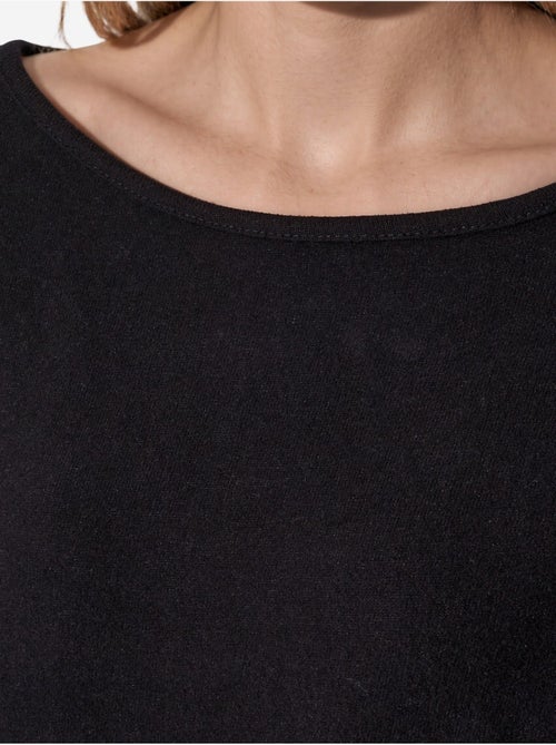 Felpa corta da donna con girocollo busem - Kiabi