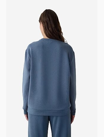 Felpa corta oversize in modal girocollo penti