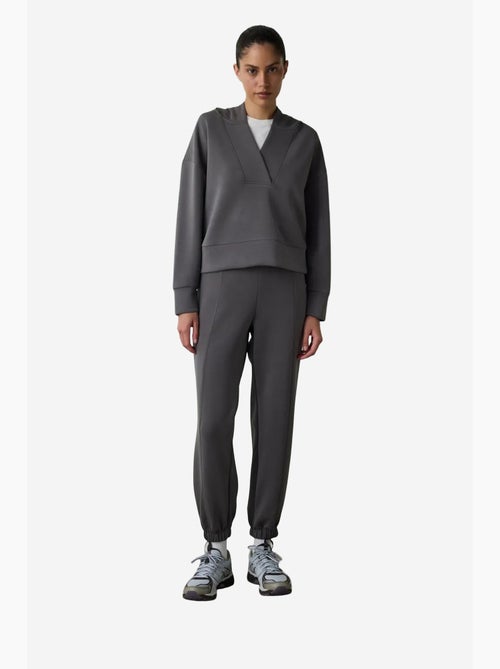 Felpa crop con cappuccio in modal penti - Kiabi Felpa crop con cappuccio in modal penti - Kiabi