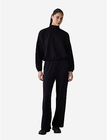 Felpa crop con collo alto silky feel penti