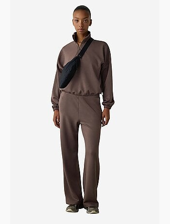 Felpa crop con collo alto silky feel penti