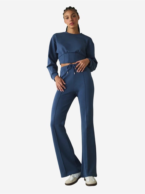 Felpa crop girocollo belle line penti - Kiabi