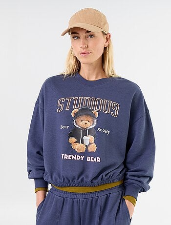Felpa crop top