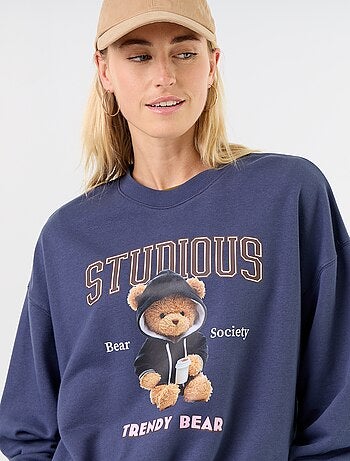 Felpa crop top