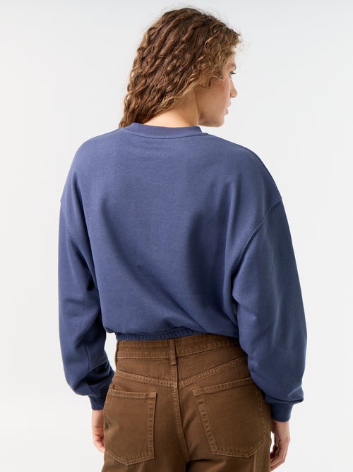 Felpa crop top - Kiabi