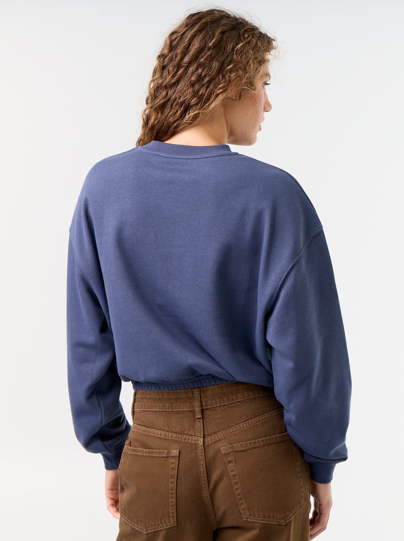 Felpa crop top Blu - Kiabi