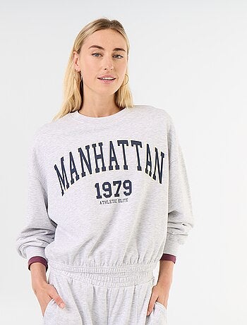 Felpa crop top