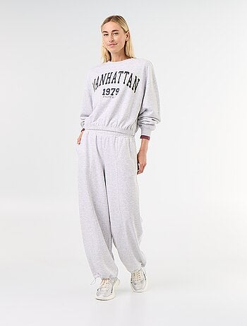 Felpa crop top