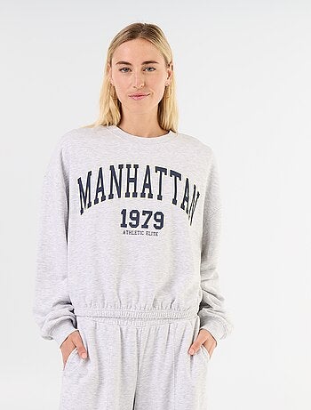 Felpa crop top