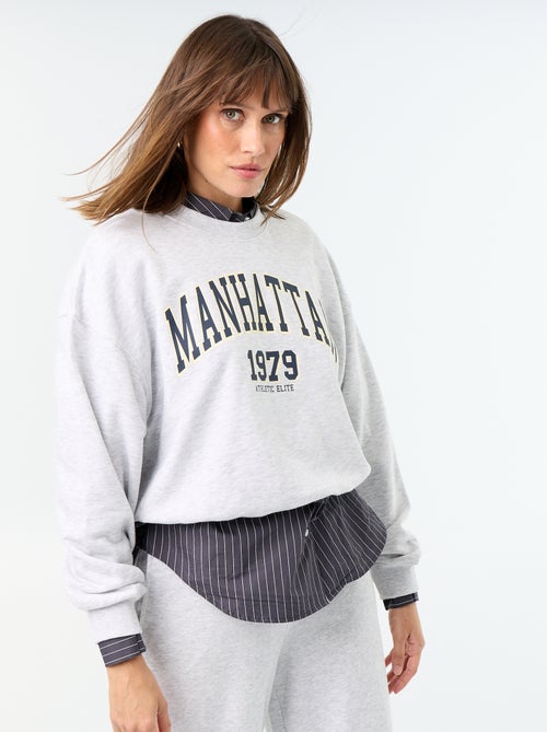 Felpa crop top - Kiabi