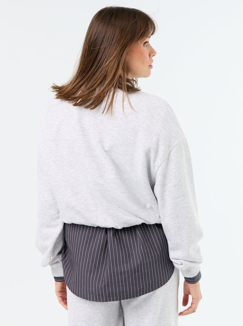 Felpa crop top - Kiabi