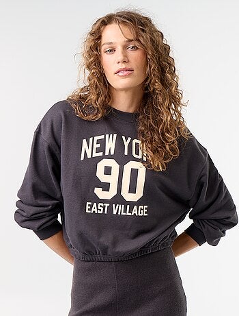 Felpa crop top