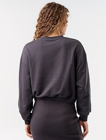 Felpa crop top