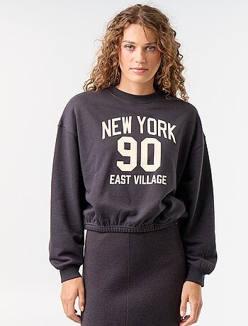 Felpa crop top