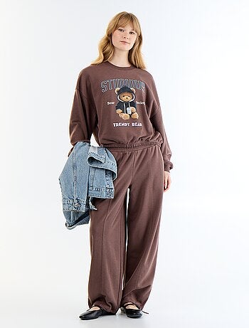 Felpa crop top
