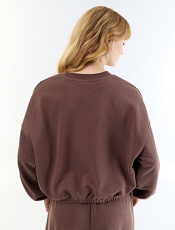 Felpa crop top