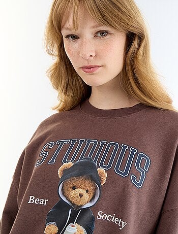 Felpa crop top