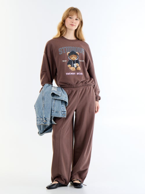 Felpa crop top - Kiabi