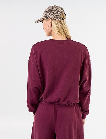 Felpa crop top