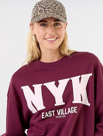 Felpa crop top