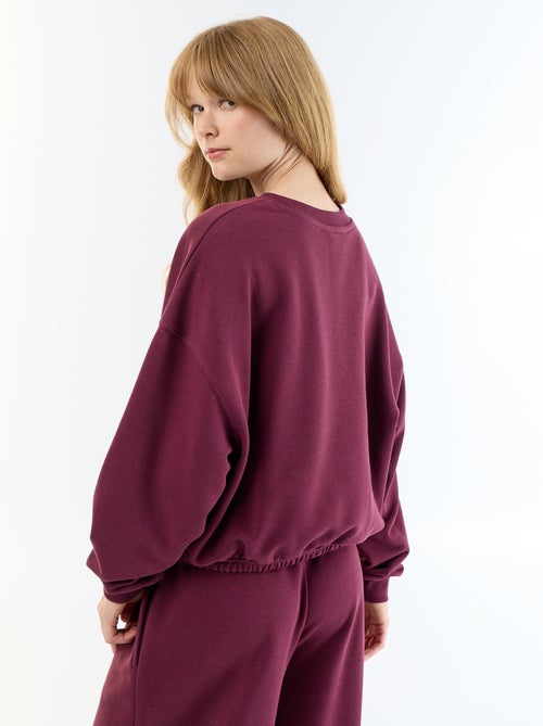 Felpa crop top - Kiabi