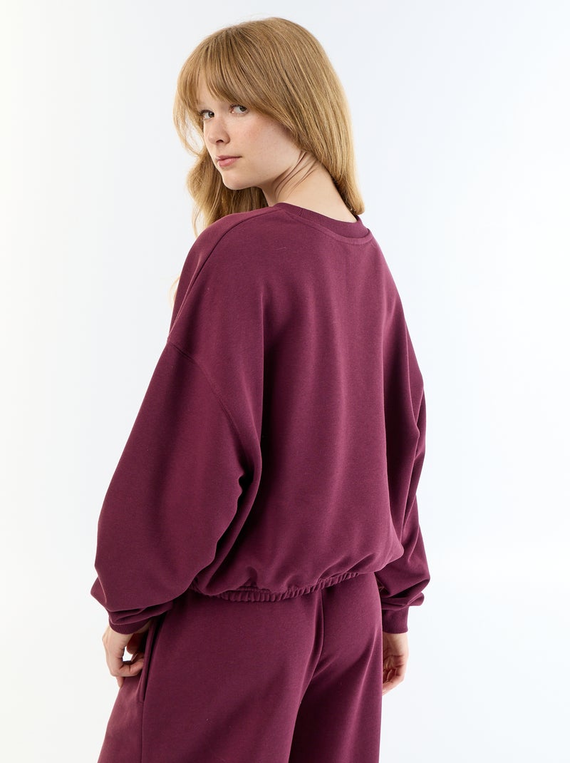 Felpa crop top Viola - Kiabi