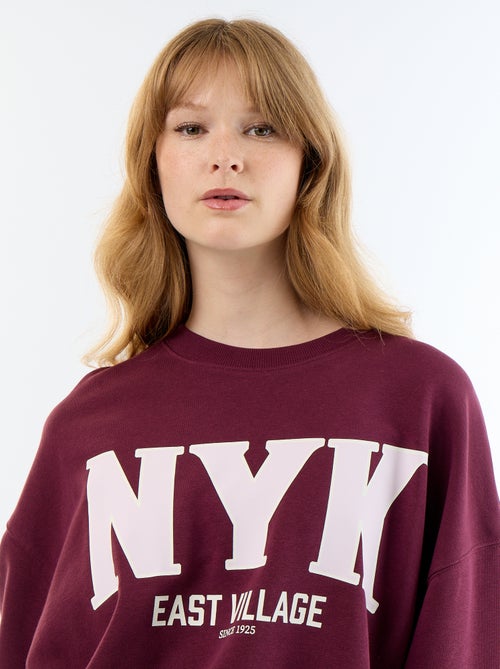 Felpa crop top - Kiabi