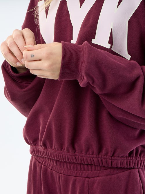 Felpa crop top - Kiabi