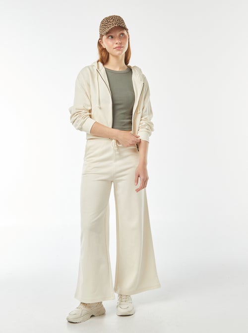 Felpa cropped con cappuccio - Kiabi