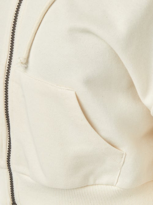 Felpa cropped con cappuccio - Kiabi