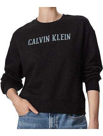Felpa cropped da donna calvin klein jeans