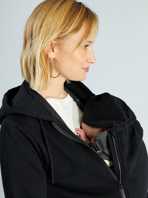 Felpa da allattamento con zip e cappuccio - Kiabi