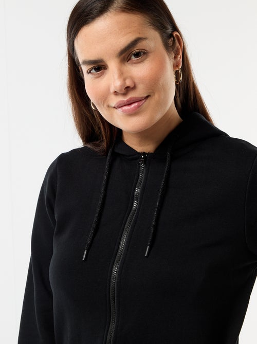 Felpa da allattamento con zip e cappuccio - Kiabi