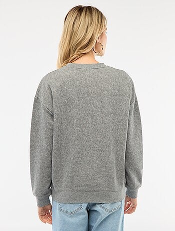 Felpa da allattamento in felpa garzata