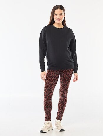 Felpa da allattamento in felpa garzata