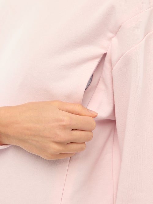 Felpa da allattamento in felpa garzata - Kiabi