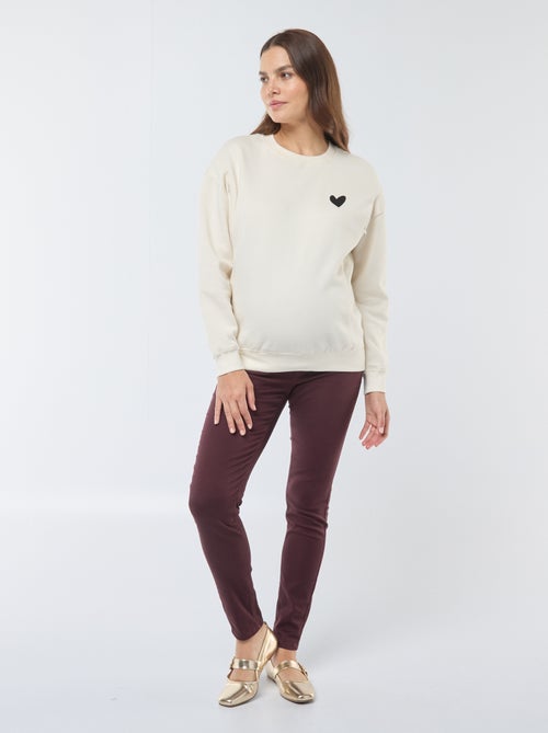 Felpa da allattamento in tessuto felpato - Kiabi