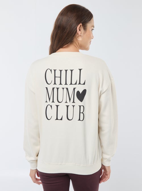 Felpa da allattamento in tessuto felpato - Kiabi