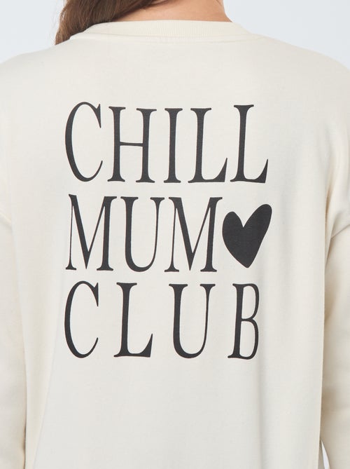 Felpa da allattamento in tessuto felpato - Kiabi