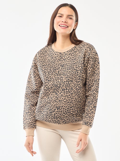 Felpa da allattamento in tessuto felpato - Kiabi