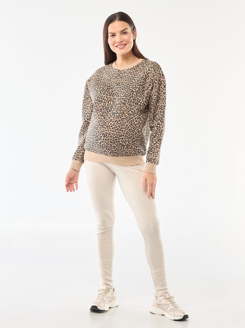 Felpa da allattamento in tessuto felpato - Kiabi