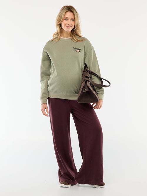 Felpa da allattamento in tessuto felpato - Kiabi