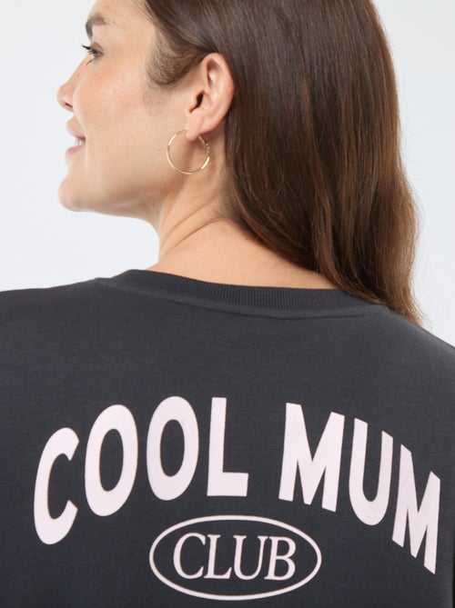 Felpa da allattamento in tessuto felpato - Kiabi