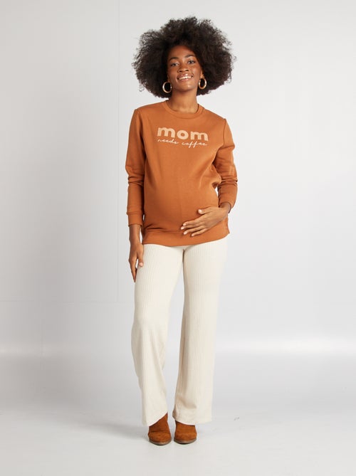 Felpa da allattamento stampato - Kiabi