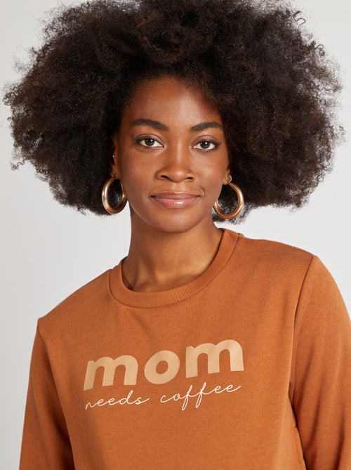 Felpa da allattamento stampato - Kiabi