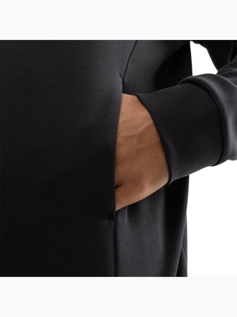 Felpa da allenamento con cerniera zip da uomo fitness uomo intrepid Nero - Kiabi