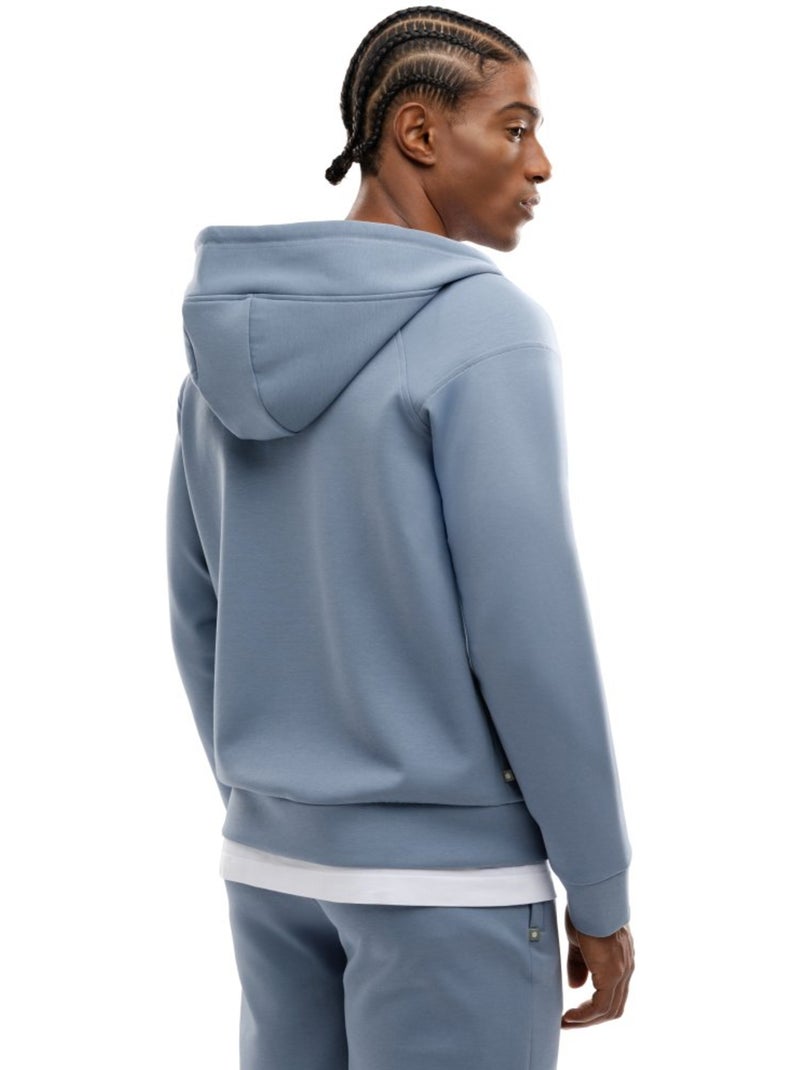 Felpa da allenamento con cerniera zip da uomo fitness uomo surpass Blu - Kiabi